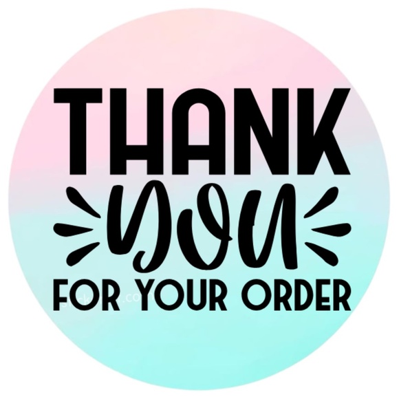 100 thank you for your order stickers | packaging supplies NWT - Picture 4 of 11